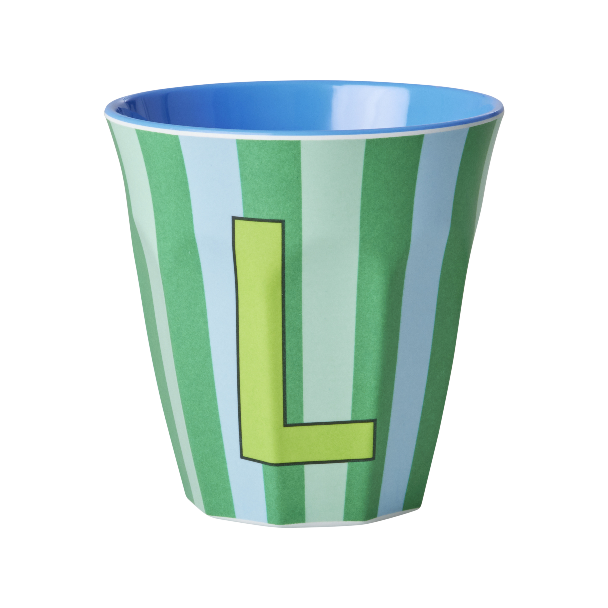 Melamine Alfabet kop, blå mix - 250 ml.